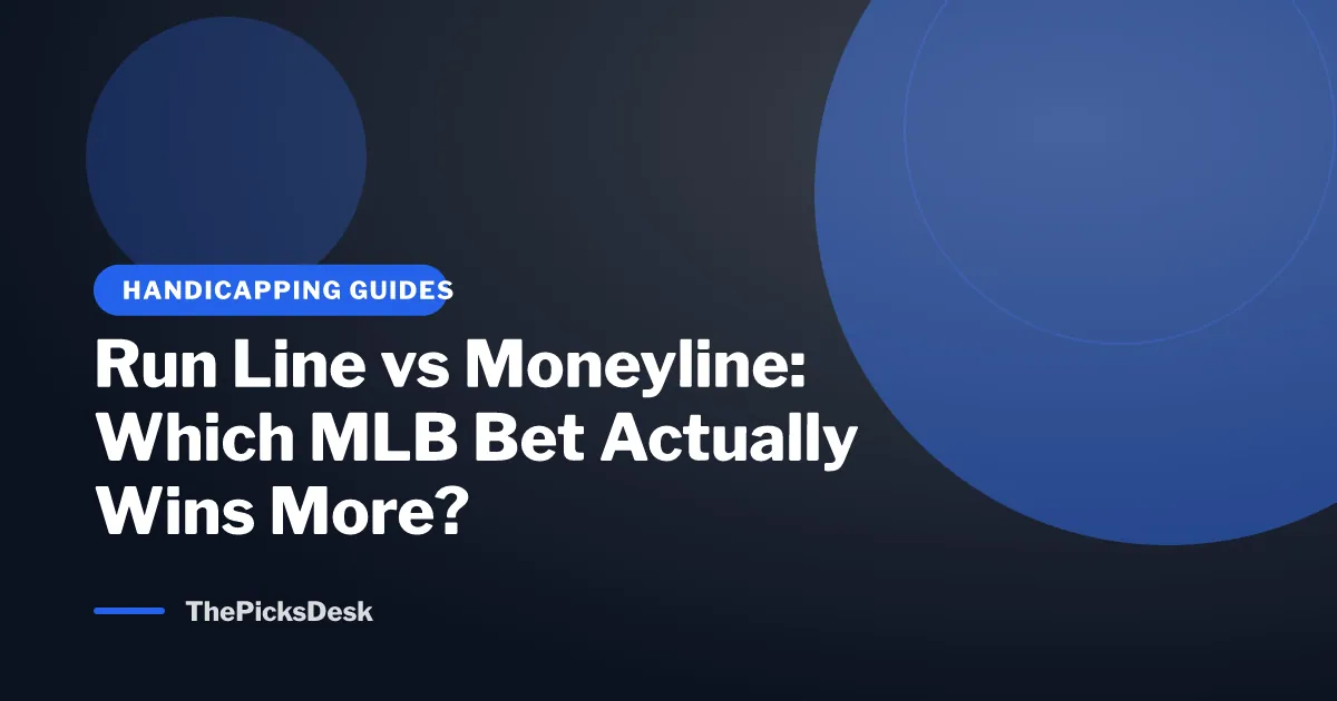 Run Line vs Moneyline: Which MLB Bet Actually Wins More?